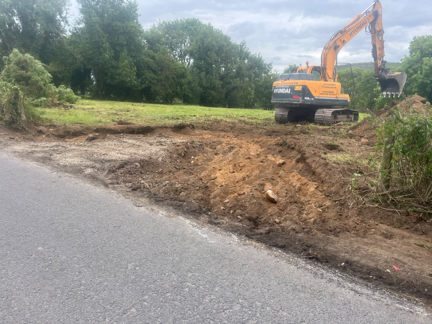 Groundworks project in progress