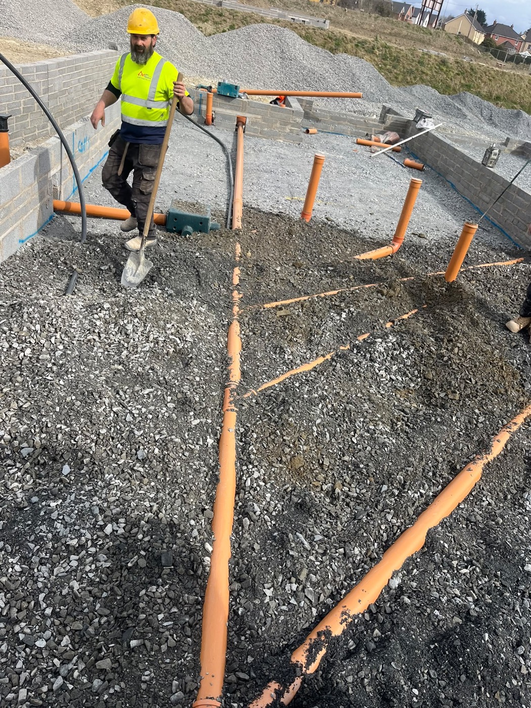 G. Larkin Contracts crew on site carrying out drainage works